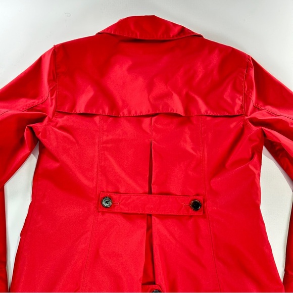 Lands End trench coat coral lightweight button front XS - Picture 4 of 12